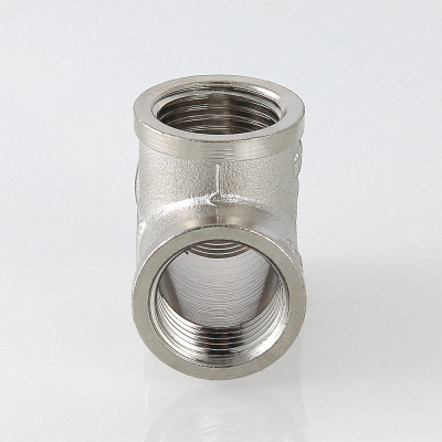 Тройник 1/2", внутренние резьбы, латунный, Valtec