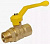 Кран газовый шаровой, 1/2", г/ш, рычаг