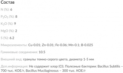 Удобрение БХЗ ОМУ картофельное, 3 кг