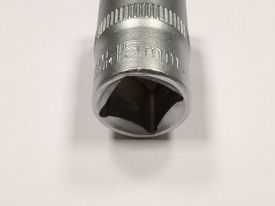 Головка шестигранная Варяг, 1/2", 15 мм