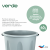 Бак для мусора verde "FENIX" универсальный, с крышкой, 30х45х52 см, серый, 40 литров Бак для мусора verde "FENIX" универсальный, с крышкой, 30х45х52 см, серый, 40 литров