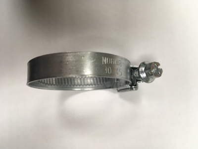 Хомут червячный NORMA "TORRO" 30-45/9, оцинкованная сталь