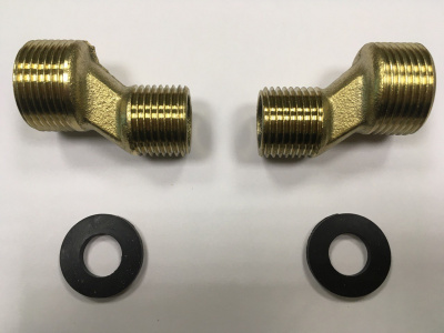 Эксцентрики для смесителя D-lin 65211-H, 1/2"x3/4" (пара)