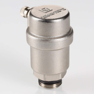Воздухоотводчик VALTEC 1/2" автоматический (латунный нкелированный ниппель)