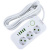 Удлинитель AMPER, 3 розетки + 4 USB + 1 TYPE-C, 4 м, ПВС 3х0,75, белый