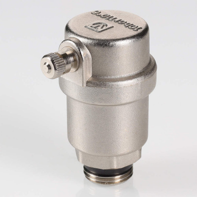 Воздухоотводчик VALTEC 1/2" автоматический (латунный нкелированный ниппель)