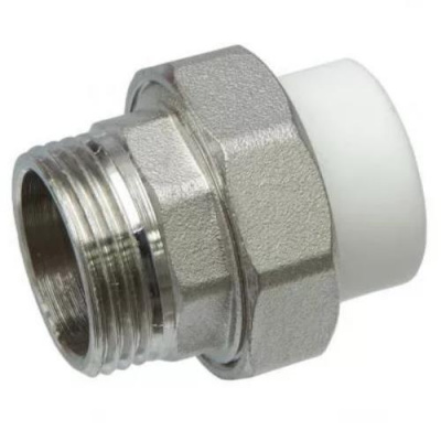 Муфта ПП разъёмная комбинированная, Ø25 мм x 1/2" наружная резьба
