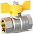 Кран газовый шаровой LD Pride GAS, 1/2", г/г, бабочка