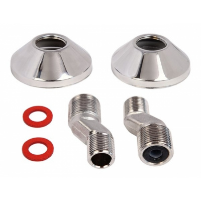 Эксцентрики для смесителя усиленные KAISER, 1/2"x3/4", с отражателями (пара)