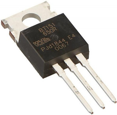Тиристор 12А, 650В, 15мА (BT151-650R,127)