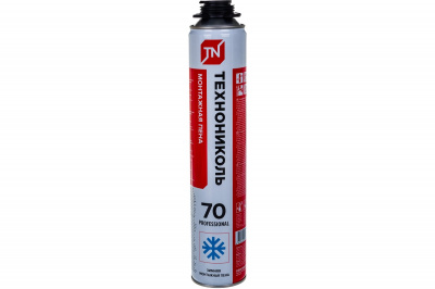 Пена монтажная ТЕХНОНИКОЛЬ 70 PROFESSIONAL (зимняя), 1000 мл