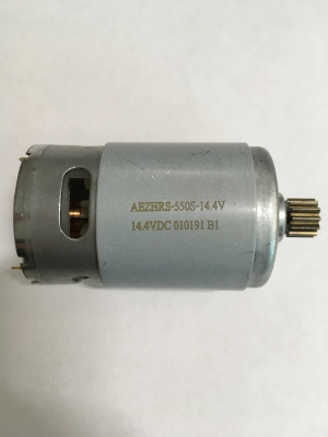 Двигатель для шуруповёрта BOSCH, 14 В, с шестернёй (Ø вала - 3 мм, Ø корпуса - 37,5 мм)