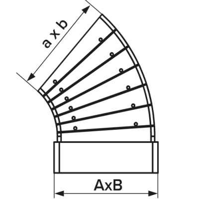 AxB - 110x55 мм; a x b - 106,2x51,2 мм