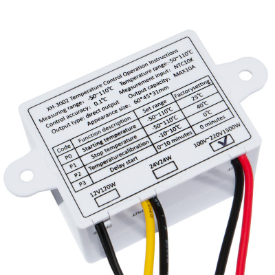 Терморегулятор цифровой XH-W3002, -50...+110°С, питание 85-265 В, 1500 Вт