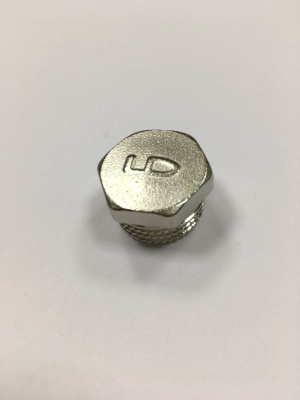 Заглушка LD Pride 1/2" наружная резьба, латунная