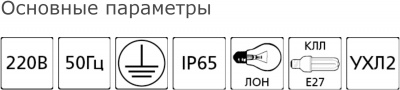 Светильник ВЛАДАСВЕТ НПП 03-100-005, 100 Вт, E27, IP65