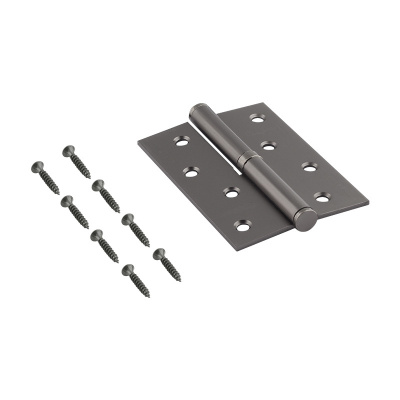 Петля НОРА-М 750-4" STD, правая, без колпачка, 100х70х2,5 мм, графит