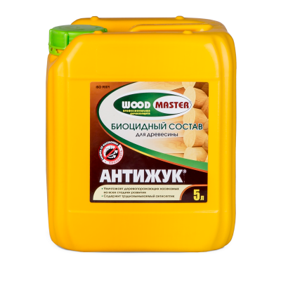 Биоцидный состав для древесины Woodmaster Антижук 5 л