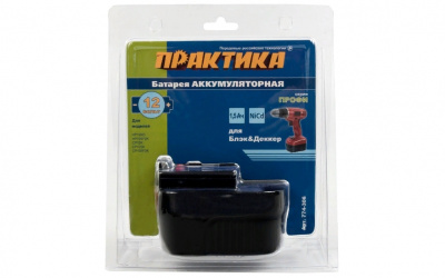 Аккумулятор для B&D, NiCd, 12 В, 1,5 Ач