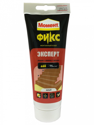 Клей монтажный Момент ФИКС Эксперт, белый, 250 грамм