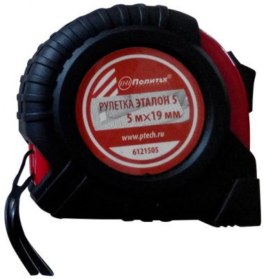 Рулетка "Эталон-5", 10 м x 25 мм, обрезиненный корпус