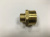 Ниппель переходник 1/2" x 1", латунный, ViEiR