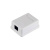 Розетка компьютерная REXANT, внешняя, 1-порт, RJ45, 8P8C, UTP, категория 5e, неэкранированная