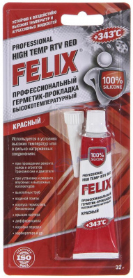 Герметик - прокладка FELIX профессиональный, красный, 32 грамма