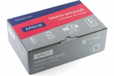 Замок врезной APECS 1423-CR, хром (аналог замка врезного дискового ЗВД-4 (ШО-25))