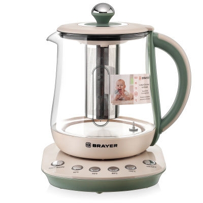 Чайник стекло BRAYER BR1015 1,7 л, 2200 Вт, 40-100°С, поддержание температуры