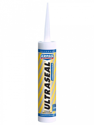 Герметик силиконовый универсальный KRASS Ultraseal, 260 мл., (белый)