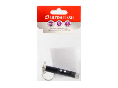 Фонарь ULTRA FLASH LED 30L (брелок, лазерная указка)