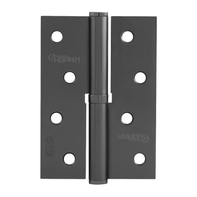 Петля НОРА-М 750-4" STD, левая, без колпачка, 100х70х2,5 мм, графит