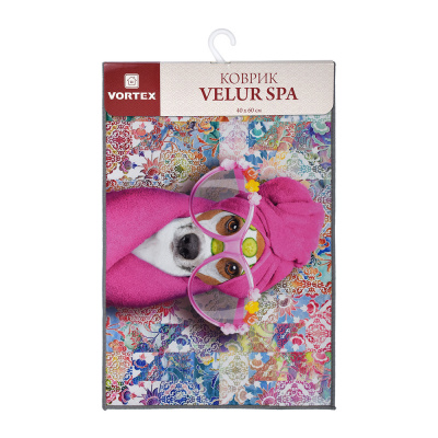 Коврик влаговпитывающий VORTEX "Velur SPA - Стиляга", 40x60 см