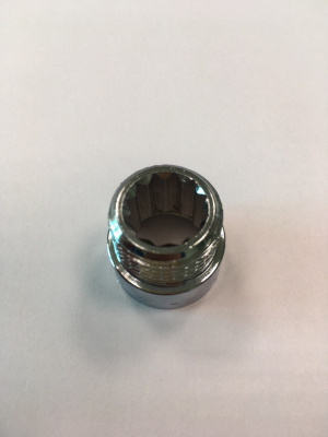Удлинитель L-10 мм, 1/2", хром, ViEiR