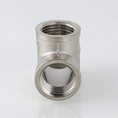 Тройник 1/2", внутренние резьбы, латунный, Valtec