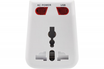 Переходник для разных типов розеток + USB, REXANT 11-1051