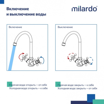 Смеситель для кухни milardo "Duplex" DUPSB0JM05