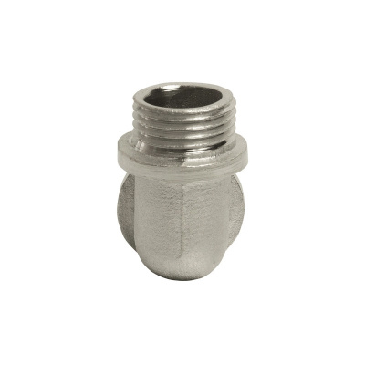 Уголок 1/2" наружные резьбы, латунный, VRT